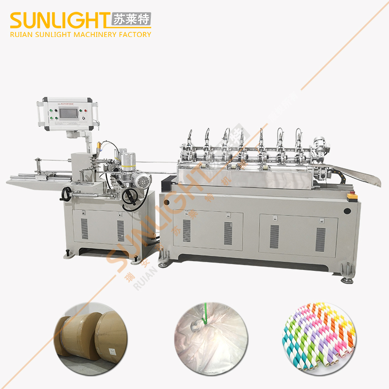 SULAITE-200 High Speed 7 Cutting Knife System Paper Straw Making Machine