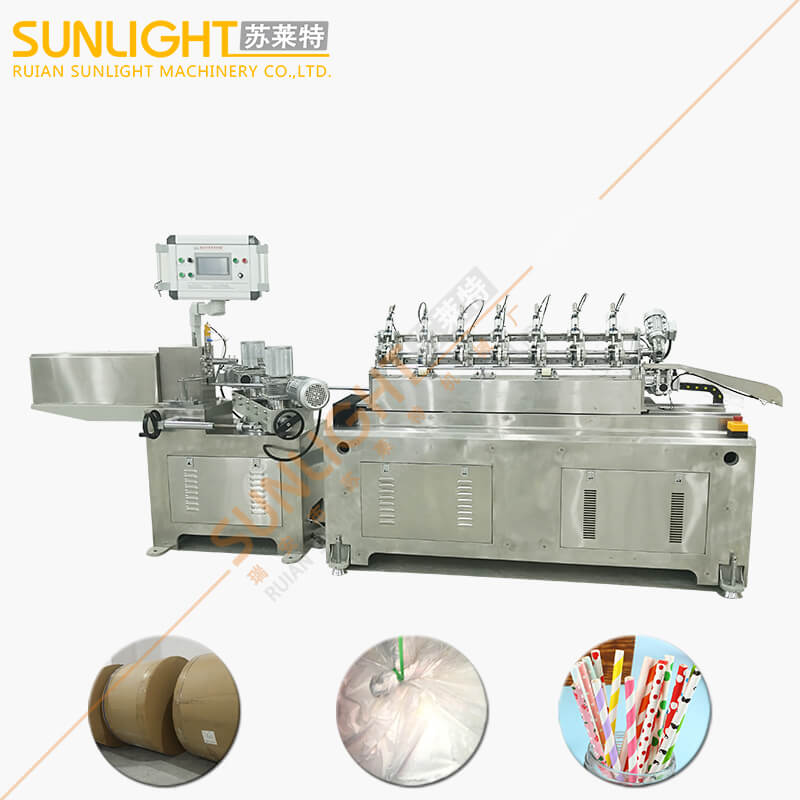 SULAITE-200S 75m per Minute Stainless Steel High Speed Online Cutting Paper Straw Machine